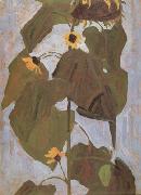 Egon Schiele Sunflower I(mk12) oil painting reproduction